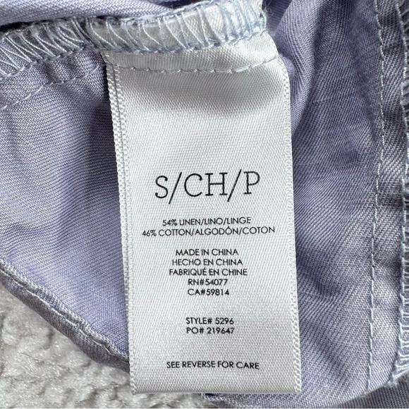 Cabi Tanner Trench Coat. Blue lavender. Linen Blend Y2k Old Money classic. Small - Picture 7 of 16